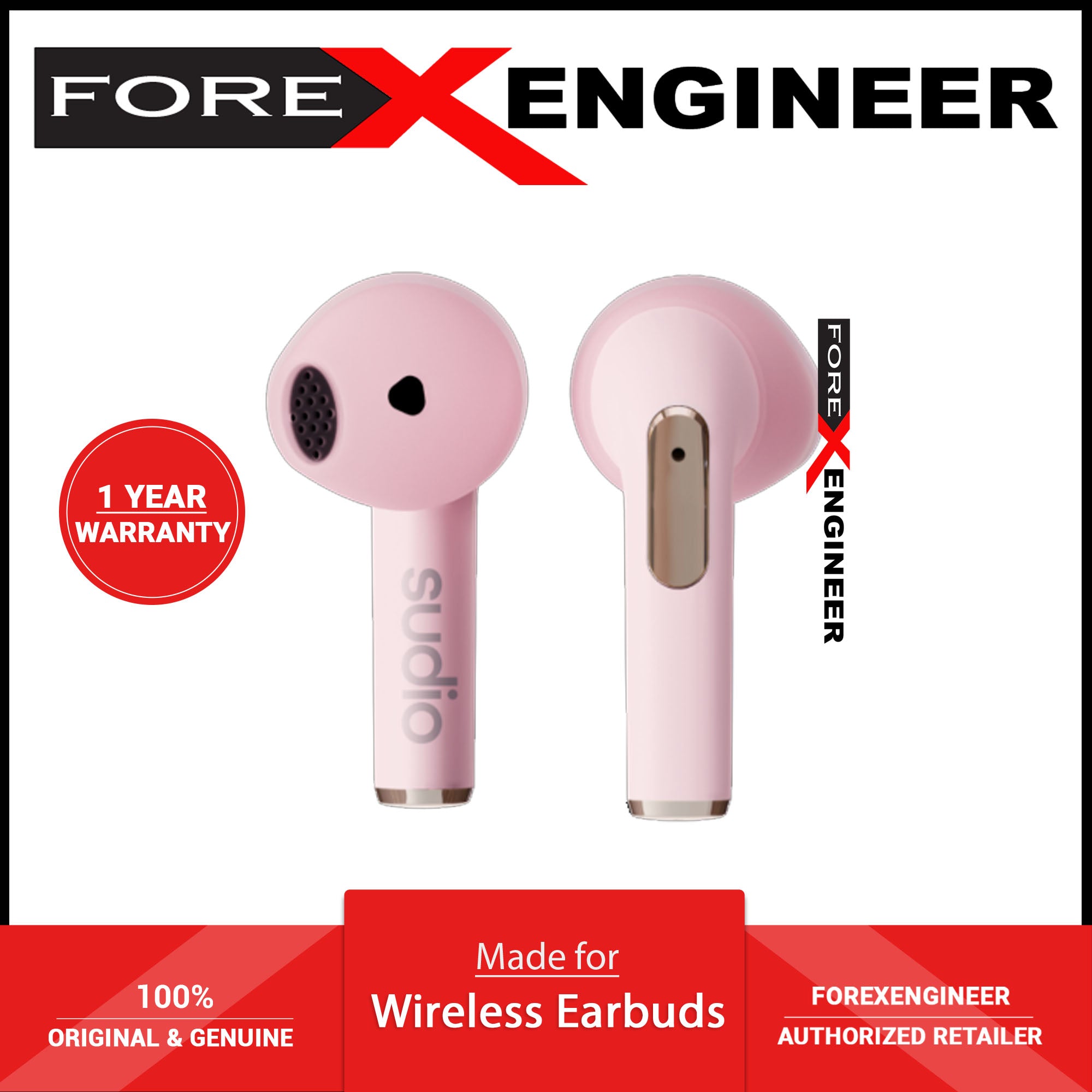 Sudio pink earbuds hot sale