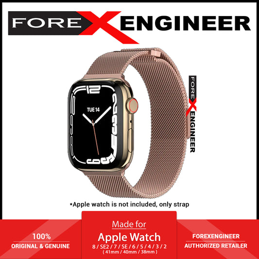 SwitchEasy Mesh Stainless Steel Loop for Apple Watch 41mm - 40mm - 38mm ( 8 - SE2 - 7 - SE - 6 - 5 - 4 - 3 - 2 ) - Rose Gold (Barcode : 4895241108327 )