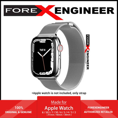 SwitchEasy Mesh Stainless Steel Loop for Apple Watch 41mm - 40mm - 38mm ( 8 - SE2 - 7 - SE - 6 - 5 - 4 - 3 - 2 ) - Silver (Barcode : 4895241108303 )