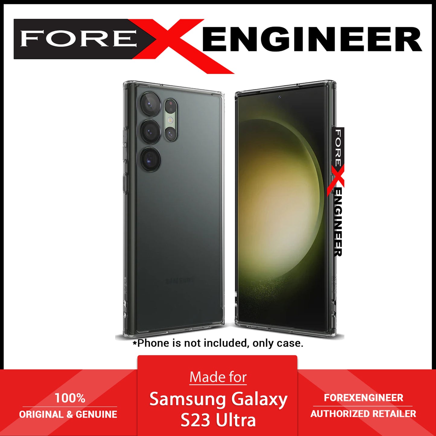 Ringke Fusion Case for Samsung Galaxy S23 Ultra - Matte Clear (Barcode : 8809919301350 )