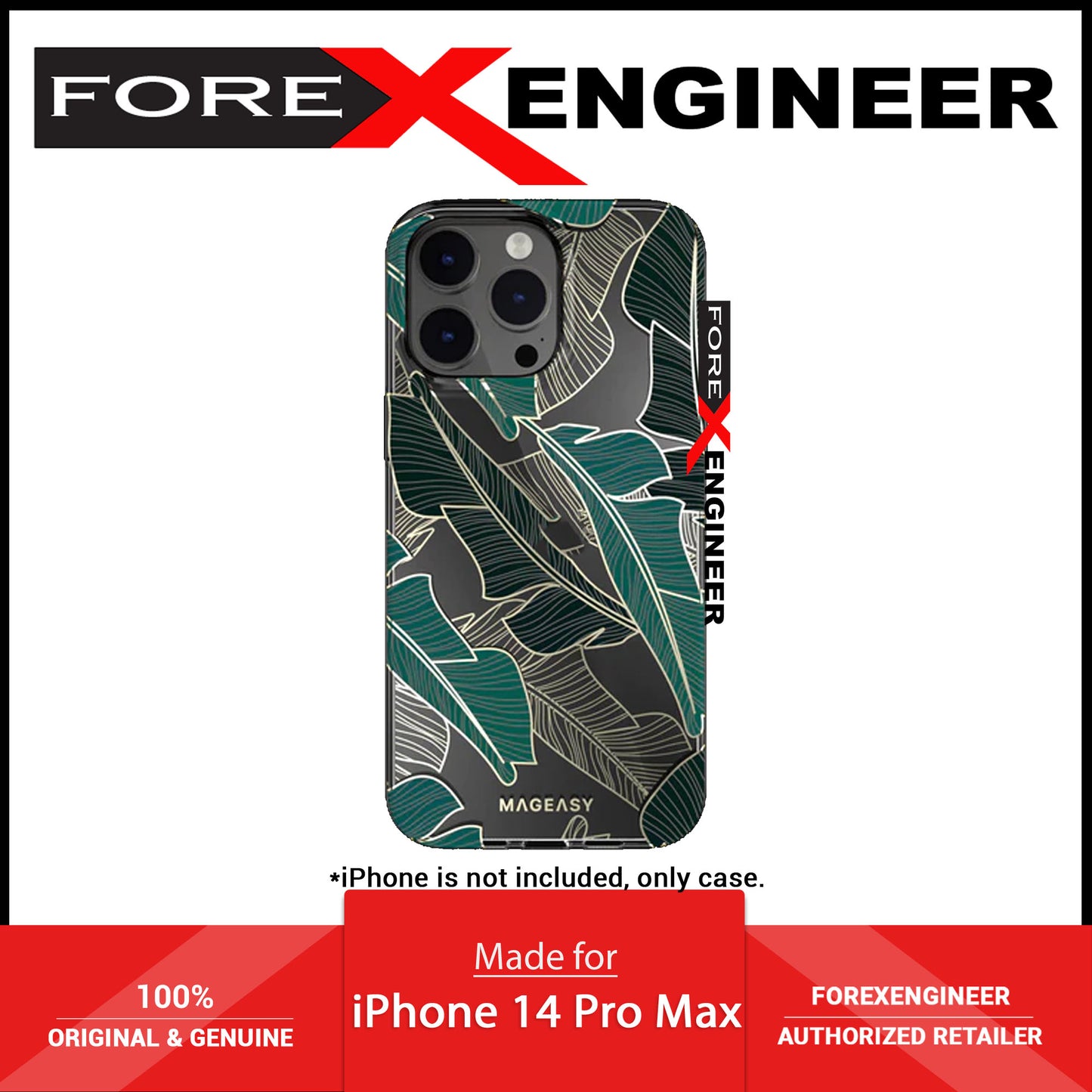 SwitchEasy Glamour for iPhone 14 Pro Max - Double Layer In-Mold Decoration Case - Vibrant (Barcode: 4895241109140 )