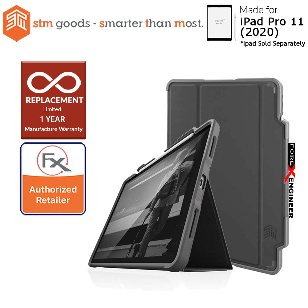 [RACKV2_CLEARANCE] STM Dux Plus Duo for  iPad Pro 11 inch - 11" ( 2020 ) 2nd Gen ( Black ) ( Barcode : 810046111550 )