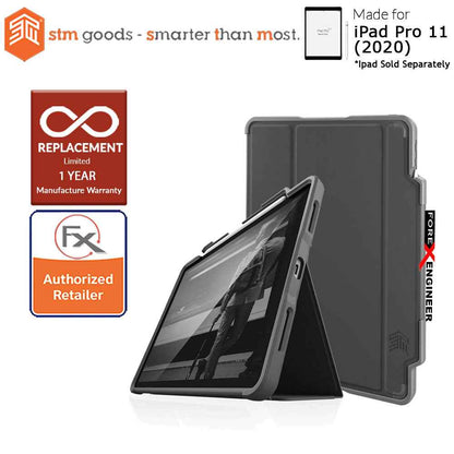 [RACKV2_CLEARANCE] STM Dux Plus Duo for  iPad Pro 11 inch - 11" ( 2020 ) 2nd Gen ( Black ) ( Barcode : 810046111550 )