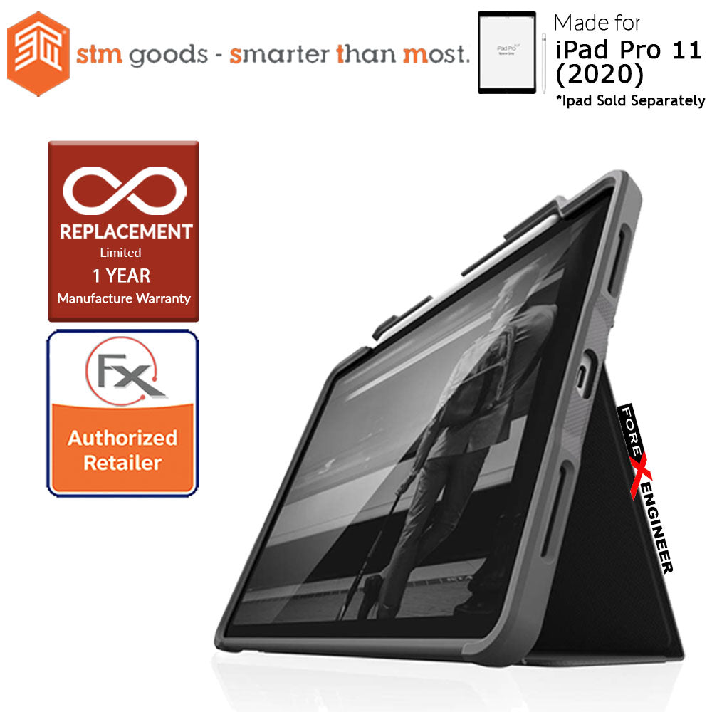 [RACKV2_CLEARANCE] STM Dux Plus Duo for  iPad Pro 11 inch - 11" ( 2020 ) 2nd Gen ( Black ) ( Barcode : 810046111550 )