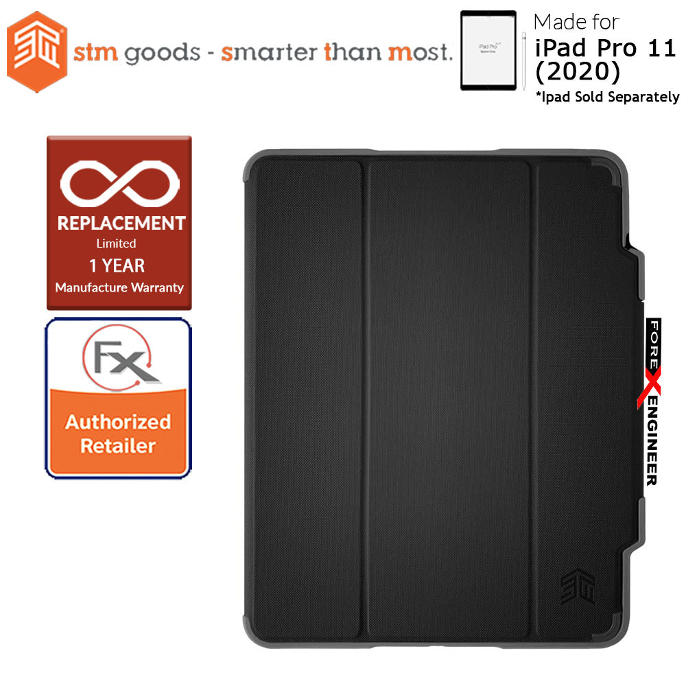 [RACKV2_CLEARANCE] STM Dux Plus Duo for  iPad Pro 11 inch - 11" ( 2020 ) 2nd Gen ( Black ) ( Barcode : 810046111550 )