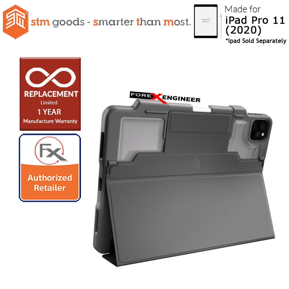 [RACKV2_CLEARANCE] STM Dux Plus Duo for  iPad Pro 11 inch - 11" ( 2020 ) 2nd Gen ( Black ) ( Barcode : 810046111550 )