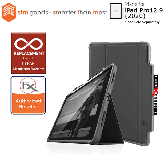 STM Dux Plus Duo  for iPad Pro 12.9 inch ( 2020 ) 4th Gen ( Black ) ( Barcode : 810046111628 )