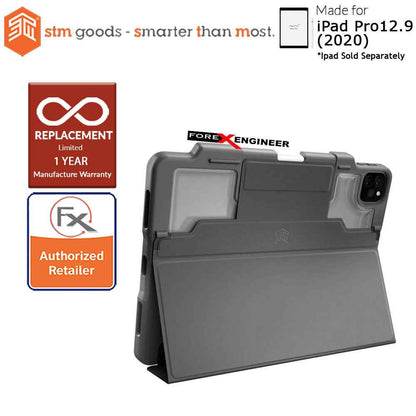 STM Dux Plus Duo  for iPad Pro 12.9 inch ( 2020 ) 4th Gen ( Black ) ( Barcode : 810046111628 )