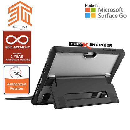 STM Dux case for Microsoft Surface Go - Surface Go 2 - Surface Go 3 - Surface 3 - Black color - Forexengineer-malaysia