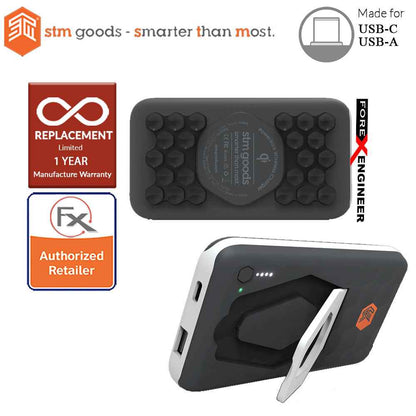 STM PowerKick Wireless Powerbank 10 000 mAh - Grey (Barcode : 810046110010 )