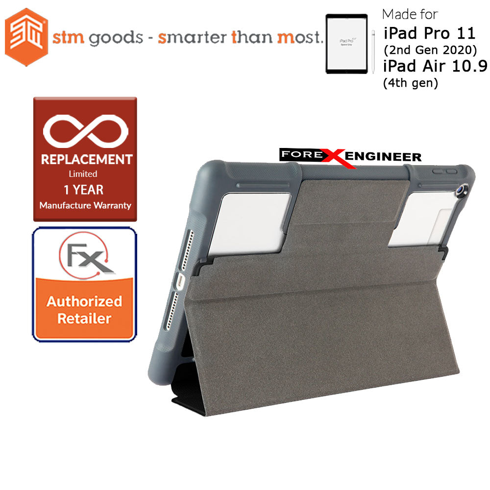 STM Rugged Case Plus for iPad Air 10.9" ( 5th - 4th Gen ) ( 2022 - 2020 ) - iPad Pro 11 (2nd Gen 2020) - Black (Barcode : 810046110669 )