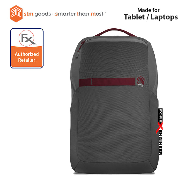 STM Saga Laptop Backpack 15 inch Granite Gray Barcode