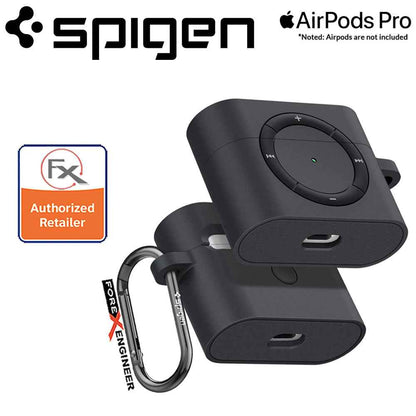 Spigen Classic Shuffle for Airpods Pro - Charcoal Color ( Barcode : 8809685627012 )