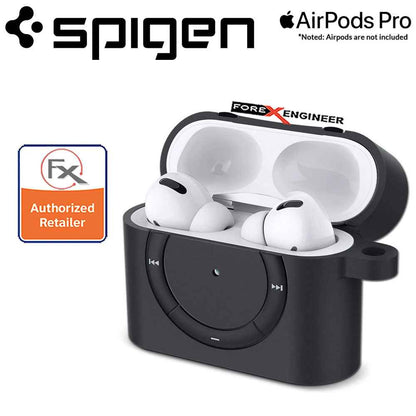 Spigen Classic Shuffle for Airpods Pro - Charcoal Color ( Barcode : 8809685627012 )