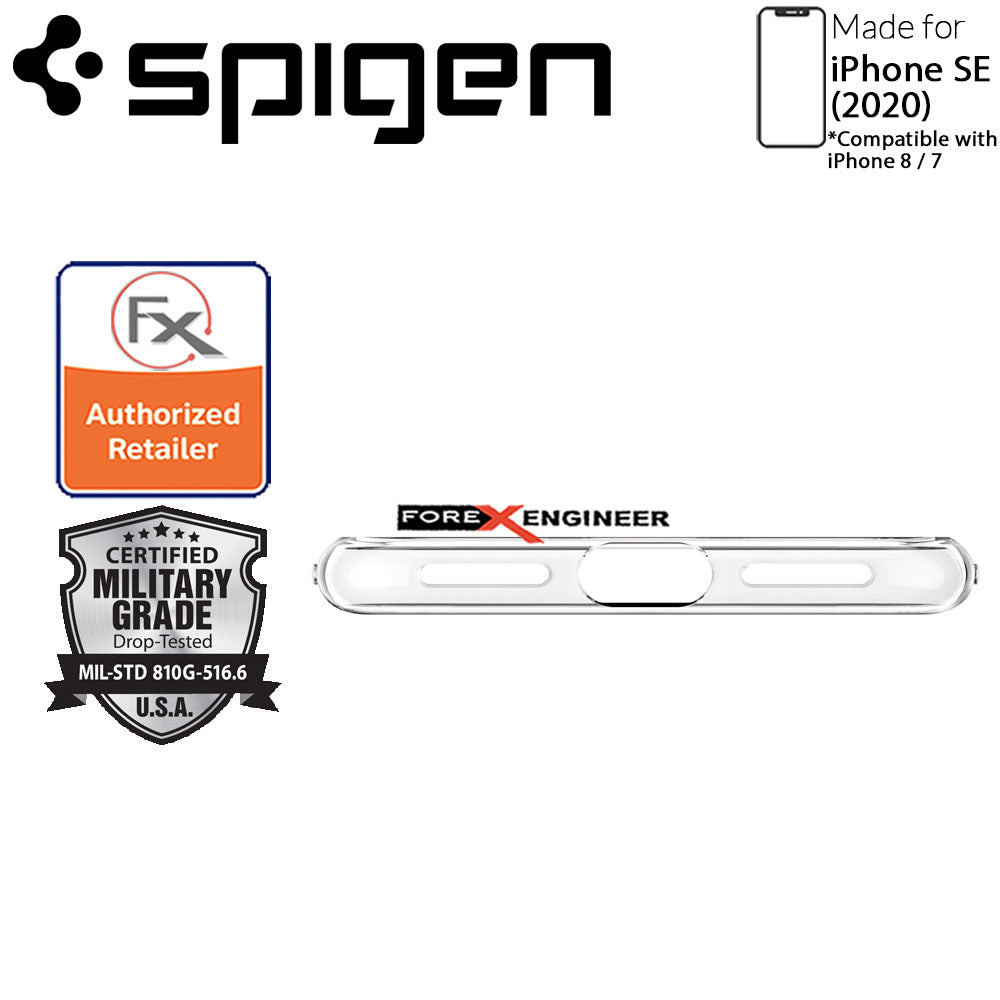 Spigen Crystal Flex for iPhone SE 2nd Gen ( 2020 ) Compatible with iPhone 8 - 7 - Crystal Clear Color ( Barcode: 8809685627364 )