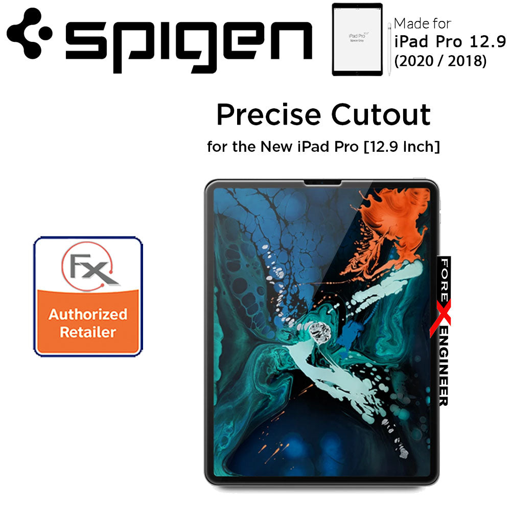 Spigen GLAStR Premium Tempered Glass Screen Protector for iPad Pro 12.9" ( 2020 ) 4th Gen - Compatible with iPad Pro 12.9 inch ( 2018 ) 3rd Gen ( Barcode: 8809640250361 )