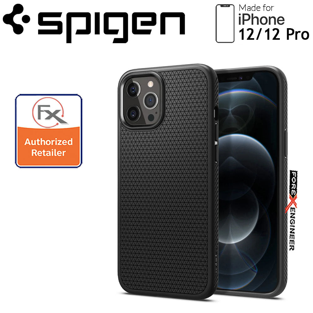 Spigen Liquid Air for iPhone 12 - 12 Pro 6.1 inch - Matte Black ( Barcode : 8809710756496 )