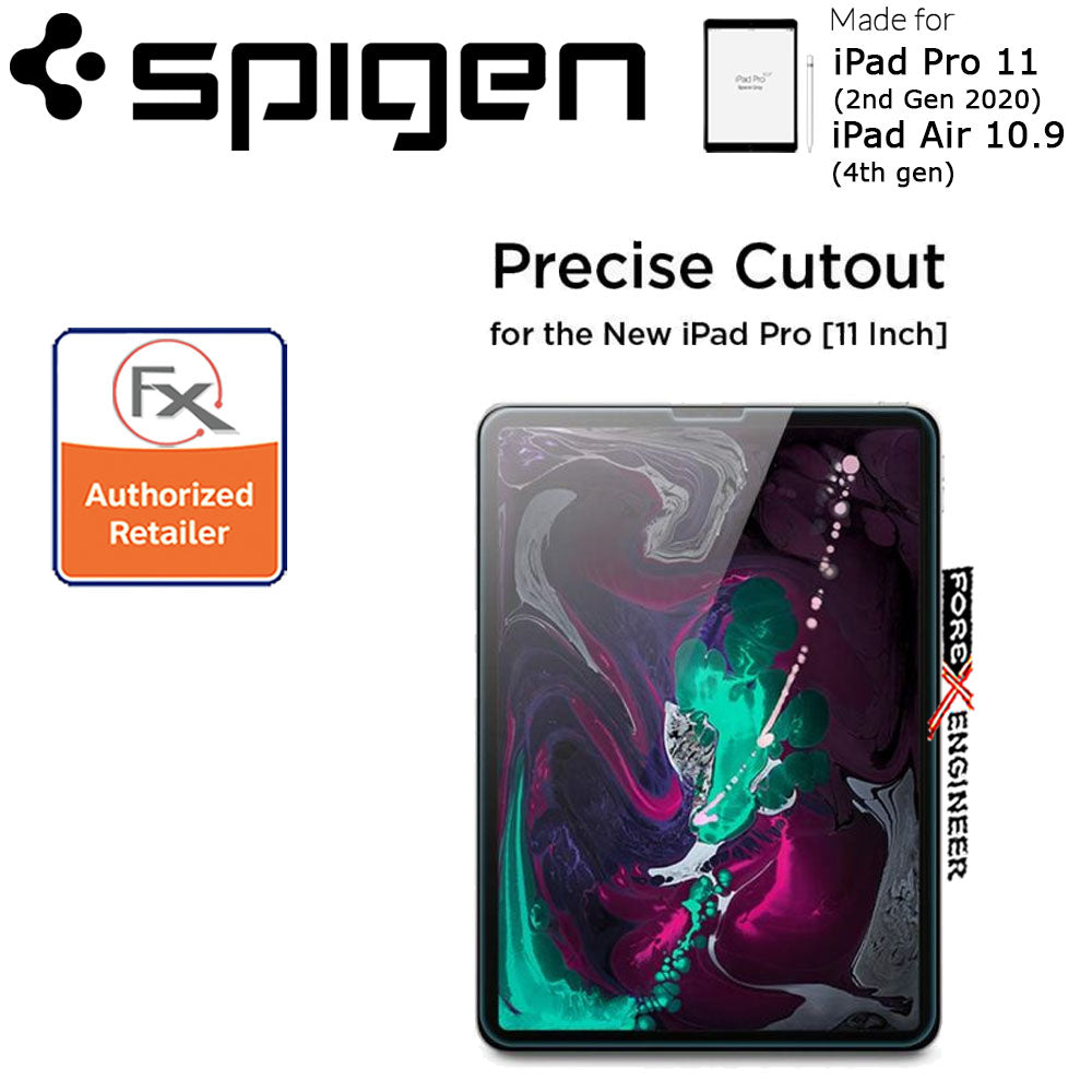 Spigen Premium Tempered Glass Screen Protector for iPad Air 10.9" (4th Gen) - iPad Pro 11 (2nd Gen 2020) - Clear (Barcode : 8809640250354 )