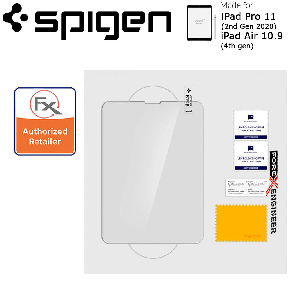 Spigen Premium Tempered Glass Screen Protector for iPad Air 10.9" (4th Gen) - iPad Pro 11 (2nd Gen 2020) - Clear (Barcode : 8809640250354 )