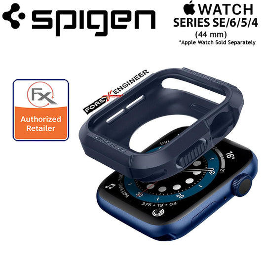 Spigen Rugged Armor for Apple Watch 44mm for Series SE-6-5-4 - Navy Blue (Barcode: 8809756640933 )