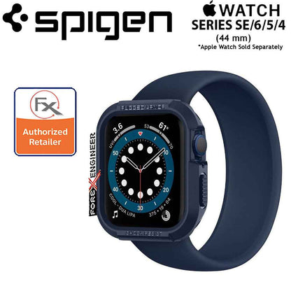 Spigen Rugged Armor for Apple Watch 44mm for Series SE-6-5-4 - Navy Blue (Barcode: 8809756640933 )