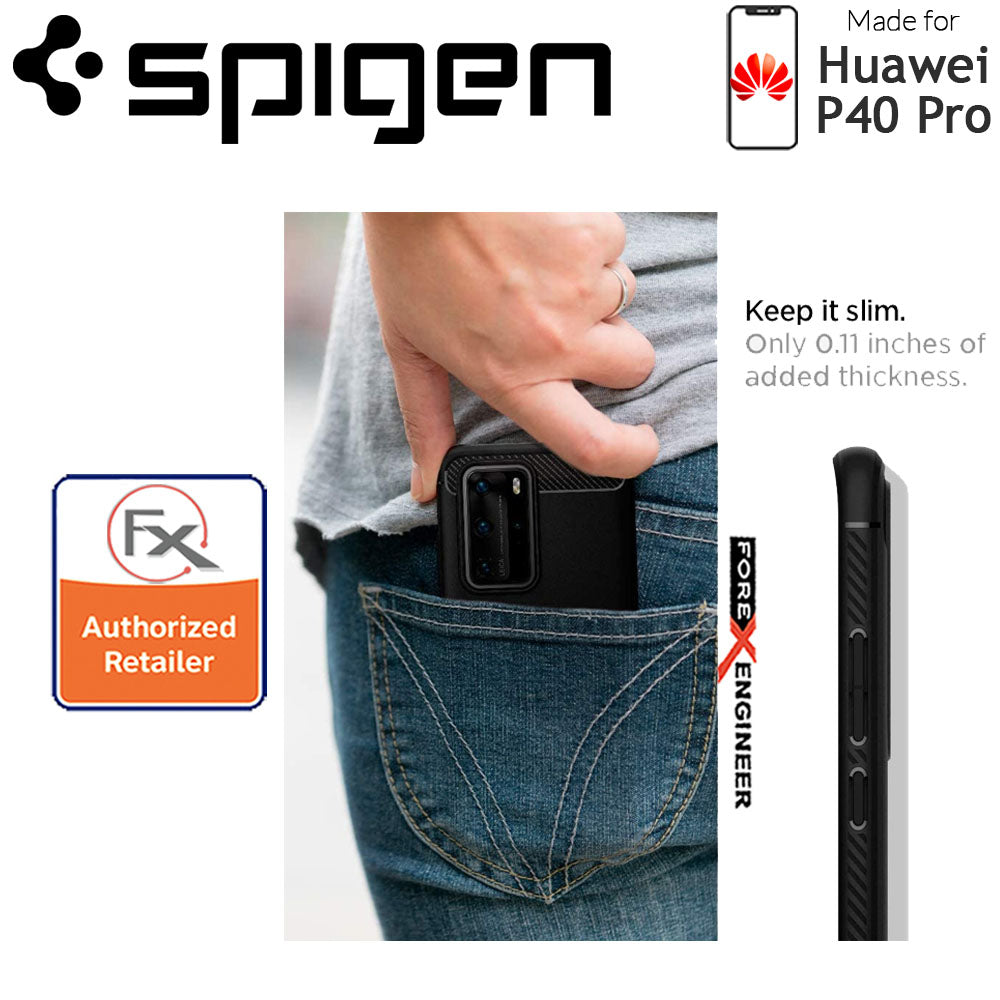 Spigen Rugged Armor for Huawei P40 Pro - Matte Black ( Barcode : 8809685629207 )