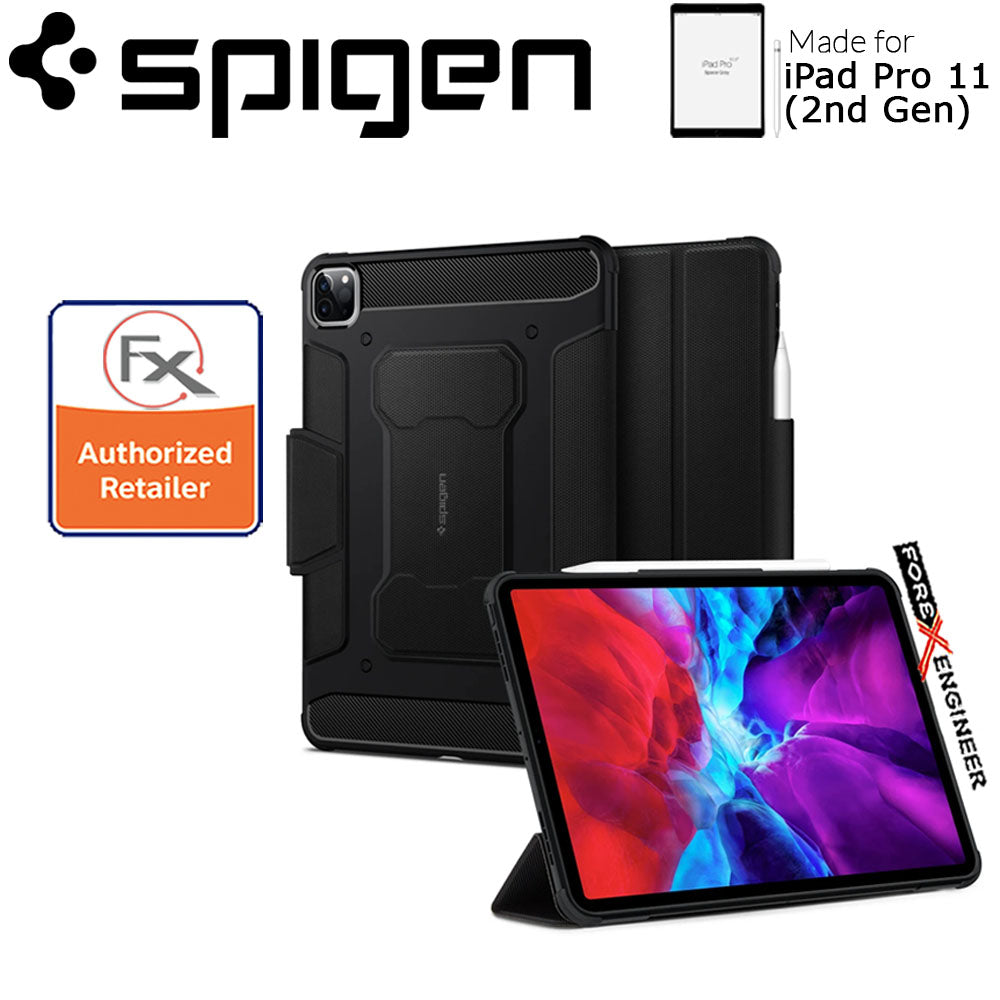 Spigen Rugged Armor Pro for iPad Pro 11 inch ( 2020 ) 2nd Gen - Black ( Barcode : 8809685629641 )