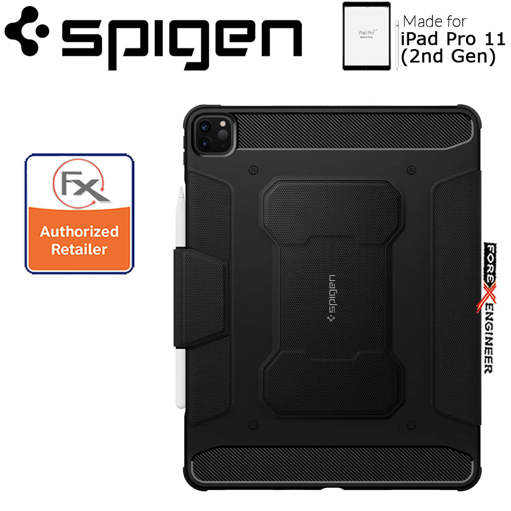 Spigen Rugged Armor Pro for iPad Pro 11 inch ( 2020 ) 2nd Gen - Black ( Barcode : 8809685629641 )