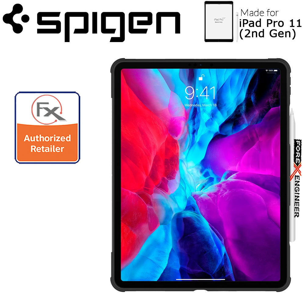 Spigen Rugged Armor Pro for iPad Pro 11 inch ( 2020 ) 2nd Gen - Black ( Barcode : 8809685629641 )