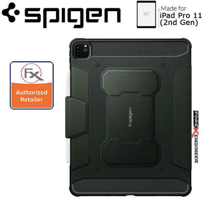 Spigen Rugged Armor Pro for iPad Pro 11 inch ( 2020 ) 2nd Gen - Military Green ( Barcode : 8809685629665 )