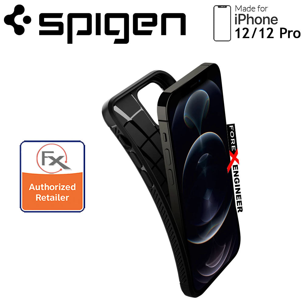 Spigen Rugged Armor for iPhone 12/ 12 Pro  - Matte Black