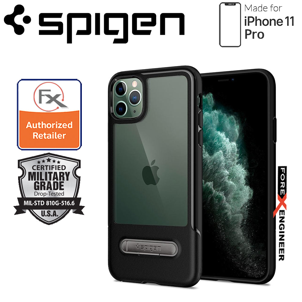 Spigen Slim Armor Essential S for iPhone 11 Pro ( Black ) ( Barcode: 8809671016677 )