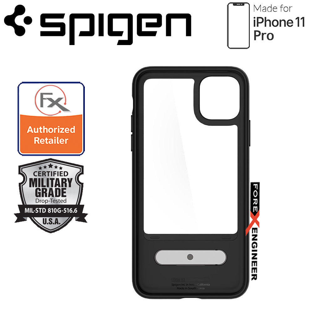 Spigen Slim Armor Essential S for iPhone 11 Pro ( Black ) ( Barcode: 8809671016677 )