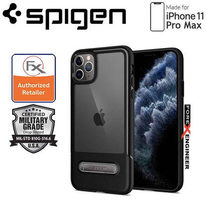 Spigen Slim Armor Essential S for iPhone 11 Pro Max ( Black ) ( Barcode: 8809671016479 )