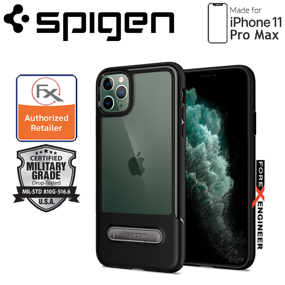 Spigen Slim Armor Essential S for iPhone 11 Pro Max ( Black ) ( Barcode: 8809671016479 )