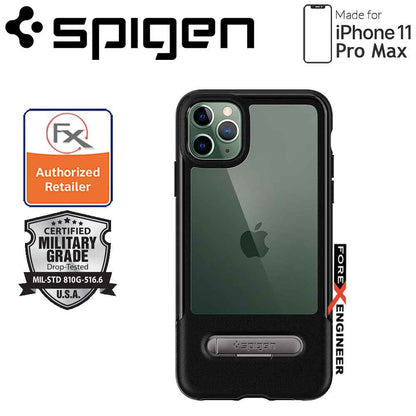 Spigen Slim Armor Essential S for iPhone 11 Pro Max ( Black ) ( Barcode: 8809671016479 )