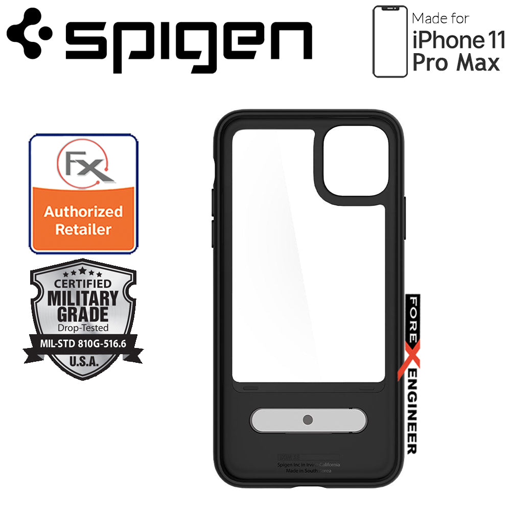 Spigen Slim Armor Essential S for iPhone 11 Pro Max ( Black ) ( Barcode: 8809671016479 )