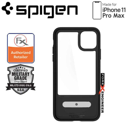 Spigen Slim Armor Essential S for iPhone 11 Pro Max ( Black ) ( Barcode: 8809671016479 )