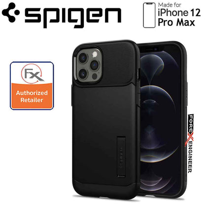 Spigen Slim Armor for iPhone 12 Pro Max 6.7" - Black ( Barcode : 8809710754607 )