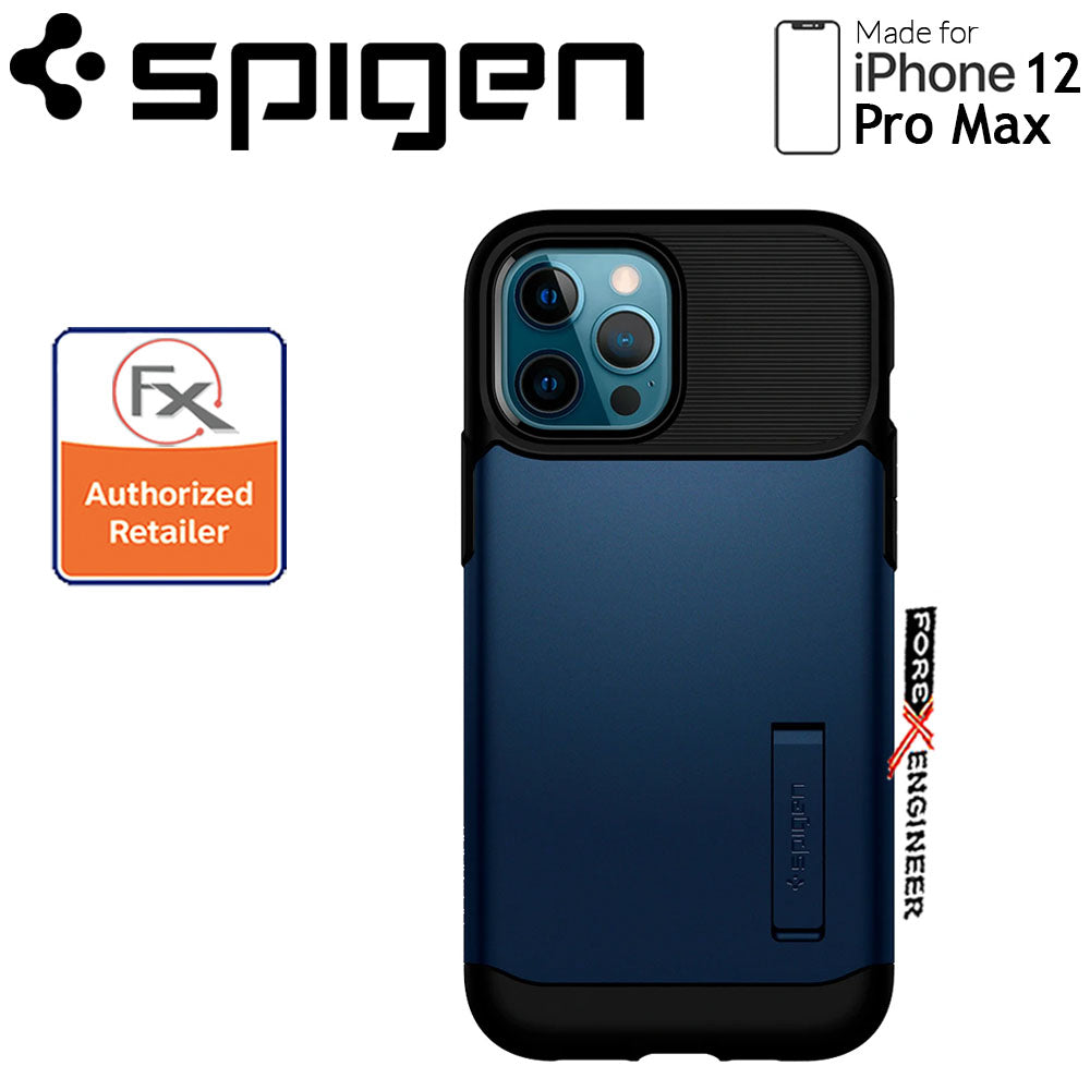 Spigen Slim Armor for iPhone 12 Pro Max 6.7" - Navy Blue ( Barcode : 8809710754621 )