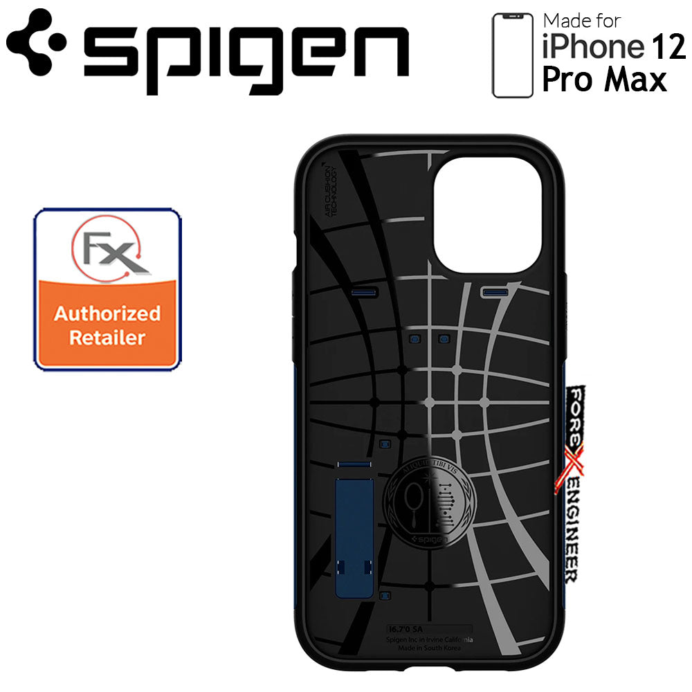 Spigen Slim Armor for iPhone 12 Pro Max 6.7" - Navy Blue ( Barcode : 8809710754621 )