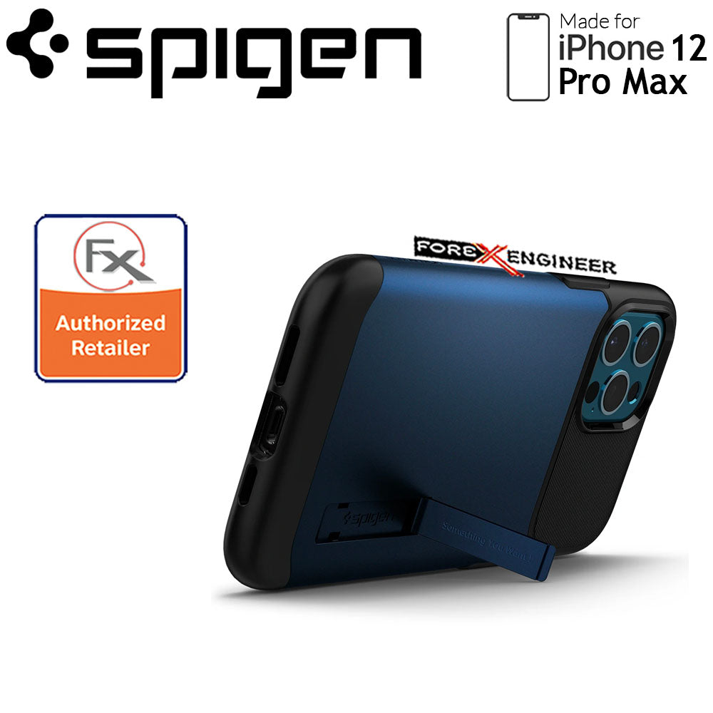 Spigen Slim Armor for iPhone 12 Pro Max 6.7" - Navy Blue ( Barcode : 8809710754621 )