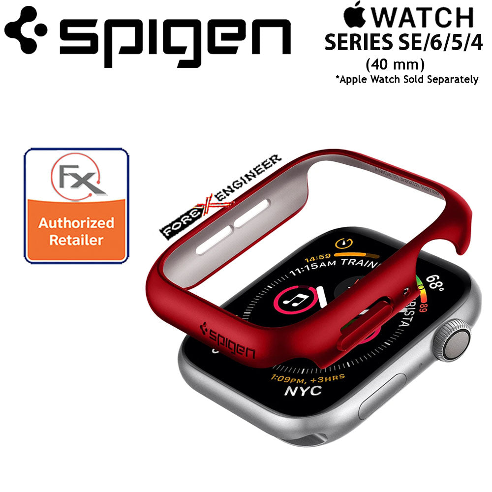 Spigen Thin Fit for Apple Watch 40mm for Series SE-6-5-4 - Metallic Red (Barcode: 8809710750050 )