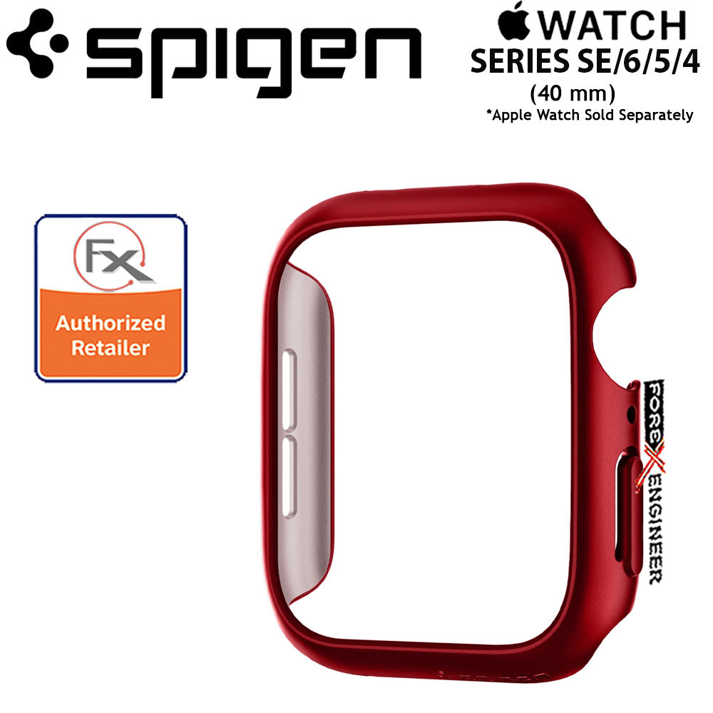 Spigen Thin Fit for Apple Watch 40mm for Series SE-6-5-4 - Metallic Red (Barcode: 8809710750050 )