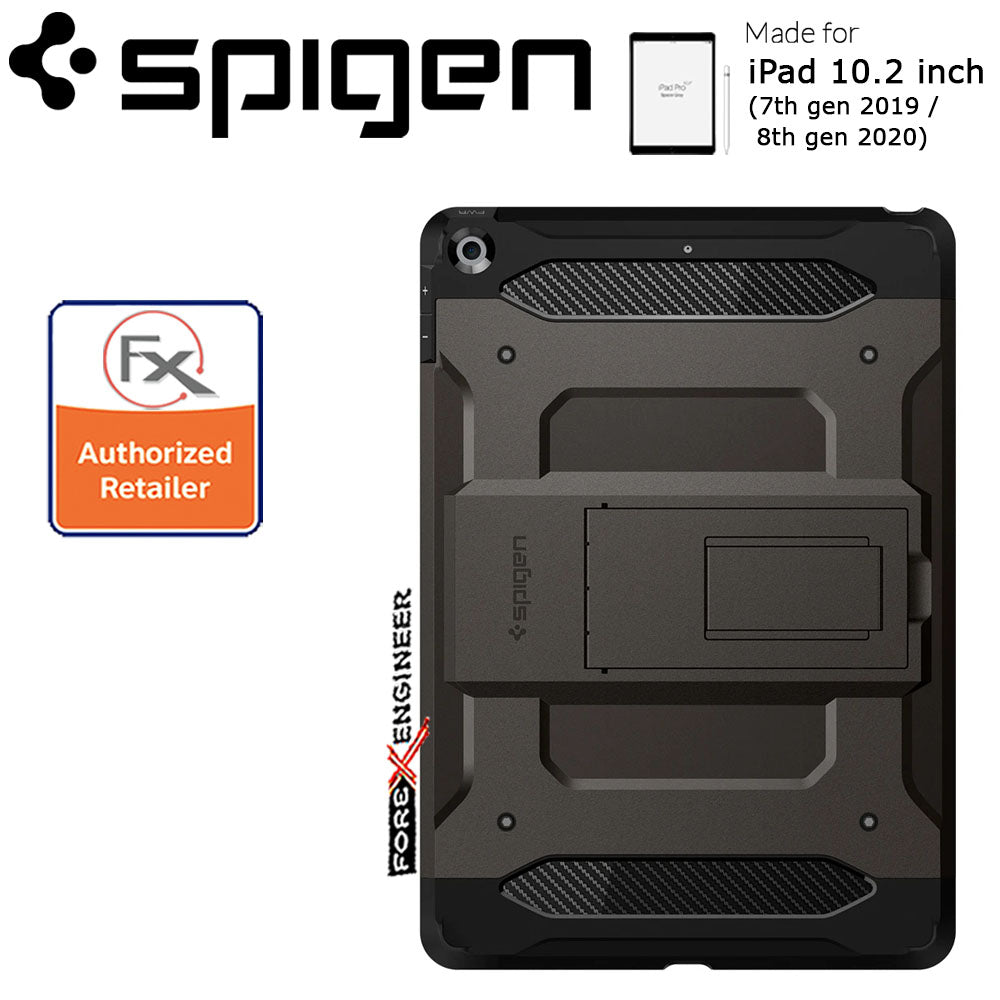 Spigen Tough Armor Tech for iPad 10.2 inch ( 7th - 8th - 9th Gen ) ( 2019 - 2021 ) - Gunmetal (Barcode : 8809685622512 )