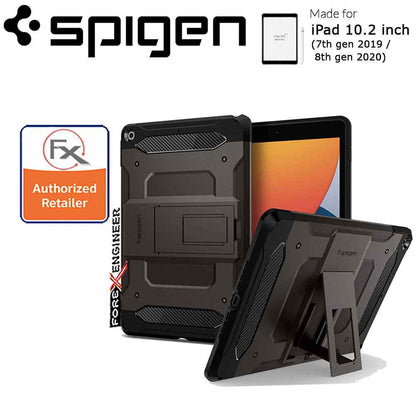 Spigen Tough Armor Tech for iPad 10.2 inch ( 7th - 8th - 9th Gen ) ( 2019 - 2021 ) - Gunmetal (Barcode : 8809685622512 )