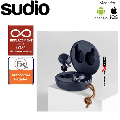 Sudio Fem IPX5 True Wireless Earbuds with 4 Environmental Noise-Canceling Microphones ( Classic Blue ) ( Barcode : 7350071383407 )
