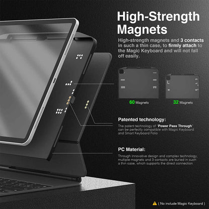 Switcheasy Coverbuddy for iPad Pro 12.9 3rd Gen - 4th Gen ( 2018 -2020 ) Case - Black (Barcode: 4897094566262 )