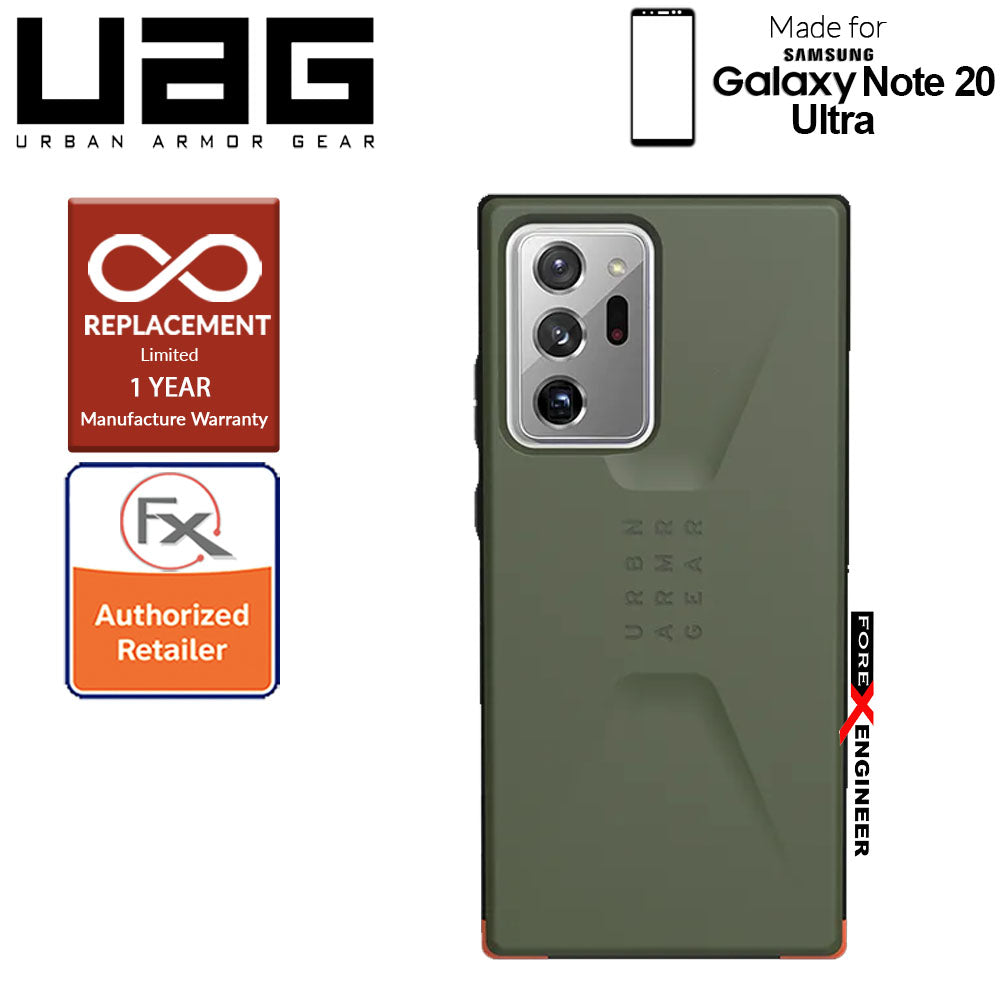 UAG Civilian for Samsung Galaxy Note 20 Ultra 5G ( Olive ) ( Barcode : 812451037609 )