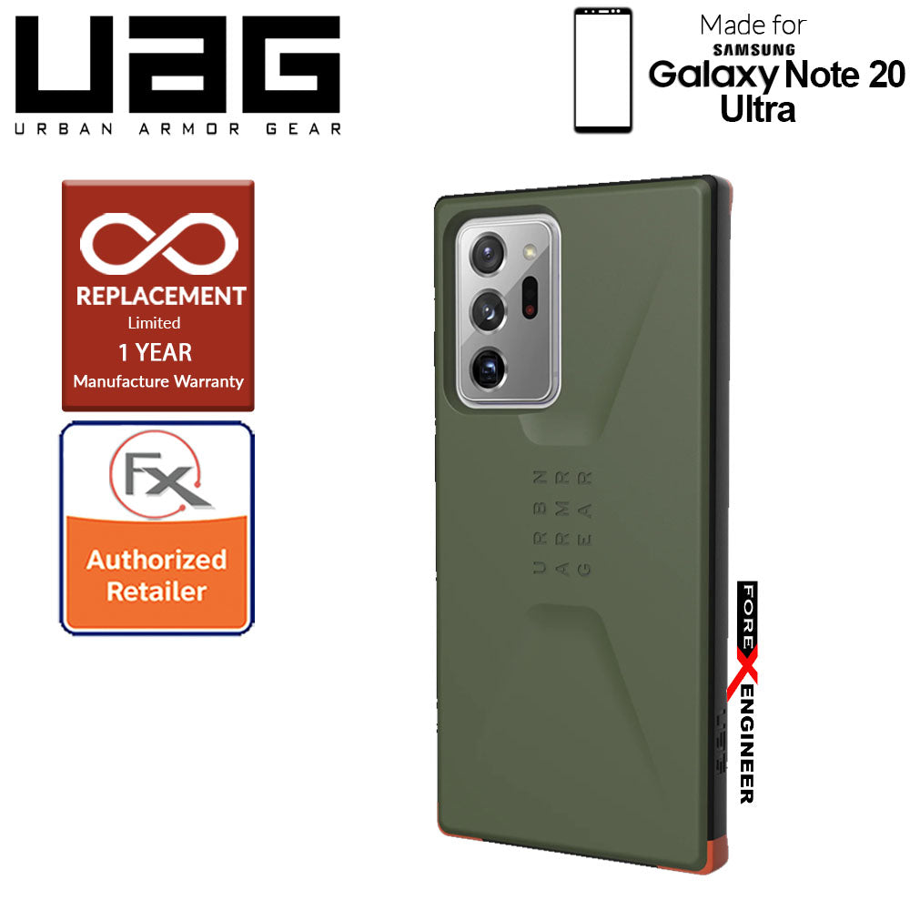 UAG Civilian for Samsung Galaxy Note 20 Ultra 5G ( Olive ) ( Barcode : 812451037609 )